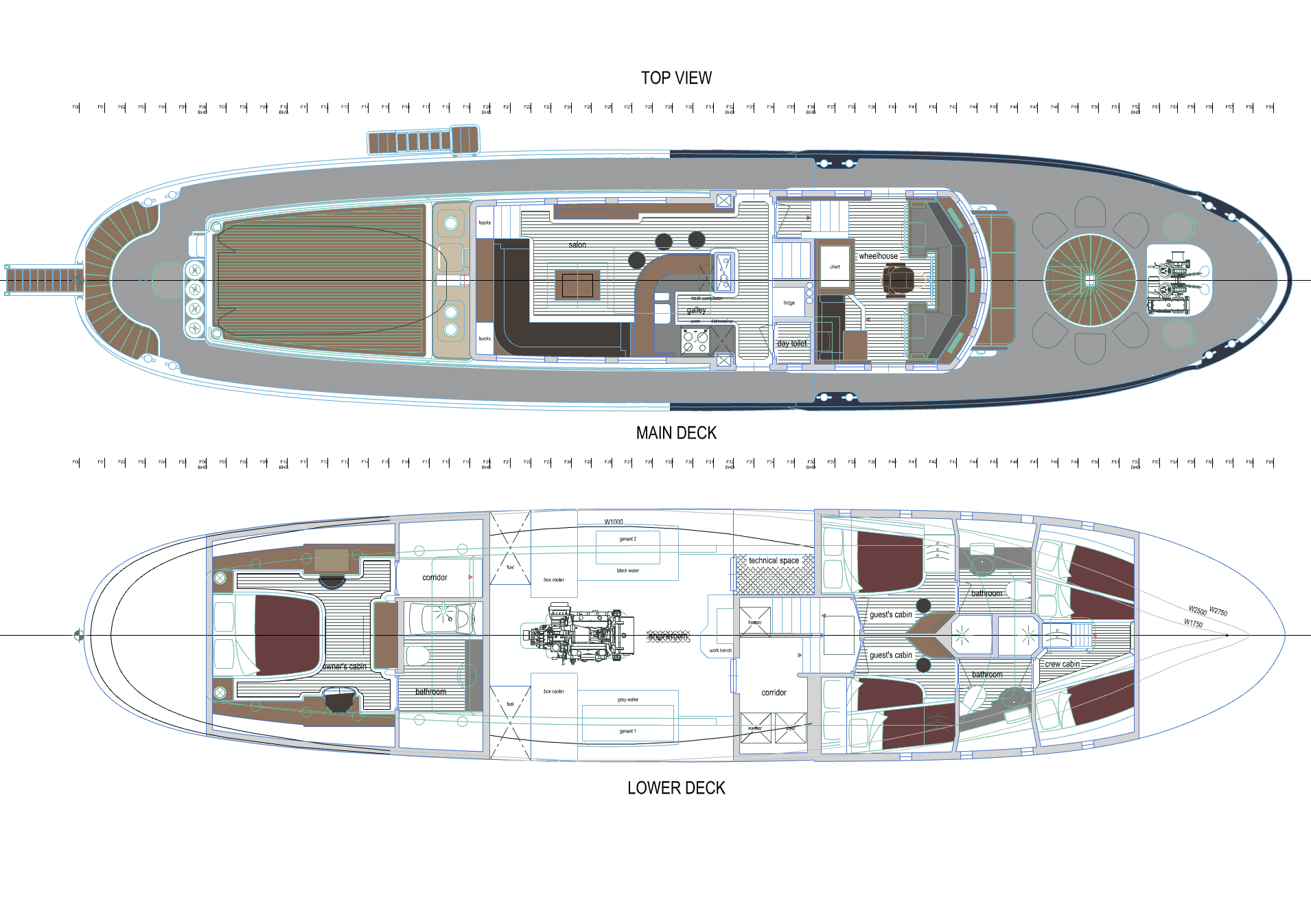 yacht furniture 3d model